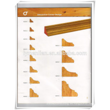 Rodapiés / molduras de techo decorativas de madera / diseño de techos de madera para la decoración del hogar